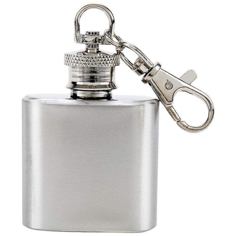Flask   Maxam 1oz Stainless Steel Key Chain Flask  