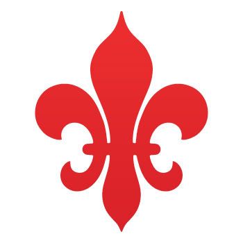 Vinyl Car Decal Sticker Fleur De lis logo symbol ZK6ZZ  