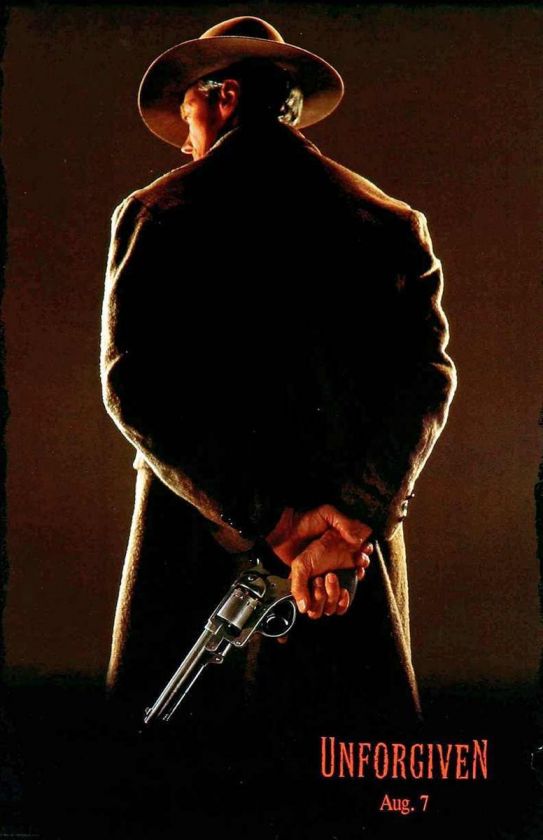 THE UNFORGIVEN Clint Eastwood Movie poster B  