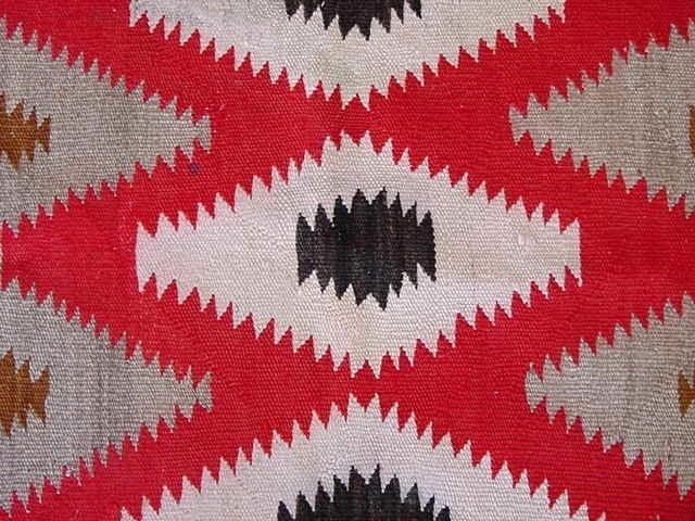 AA+ TRIPLE DIAMOND NAVAJO WESTERN RESERVE ANTIQUE RUG  