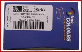 Color Ribbon YMCKO 800015 440 Zebra / Eltron PVC CARDS  