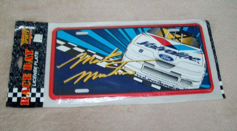 MARK MARTIN VALVOLINE METAL LICENSE PLATE 1997 VINTAGE  