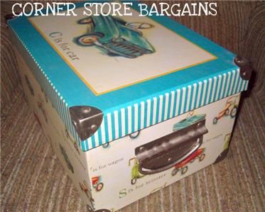 boys Box Organizer STORAGE TRUNK tRICYCLE cAR sCOOTER wAGON LAUREN 