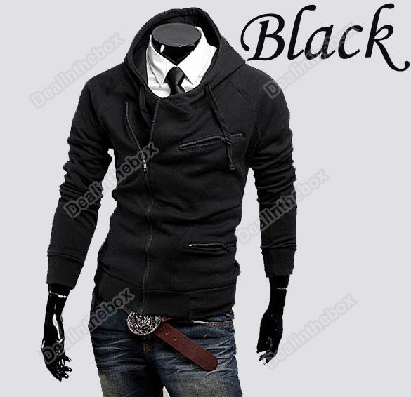 New Stylish Slim Fit Mens Zipper Top Design Slim Hoodies Jacket 