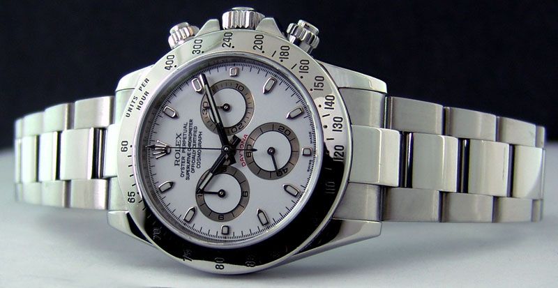   Stainless 40mm DAYTONA White Index Dial Z serial   116520  