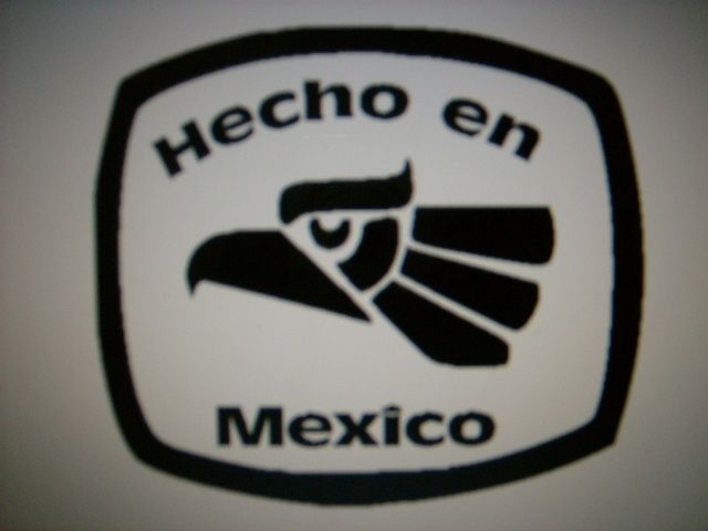 HECHO EN MEXICO window decal sticker Made in Mexico  