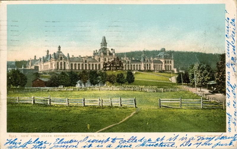 New York State Reformatory, Elmira NY Postcard UDB 1907  