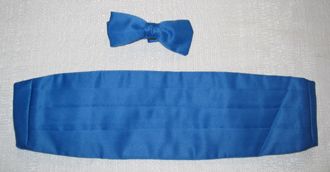 Blue Cummerbund and Tie Set CU118  