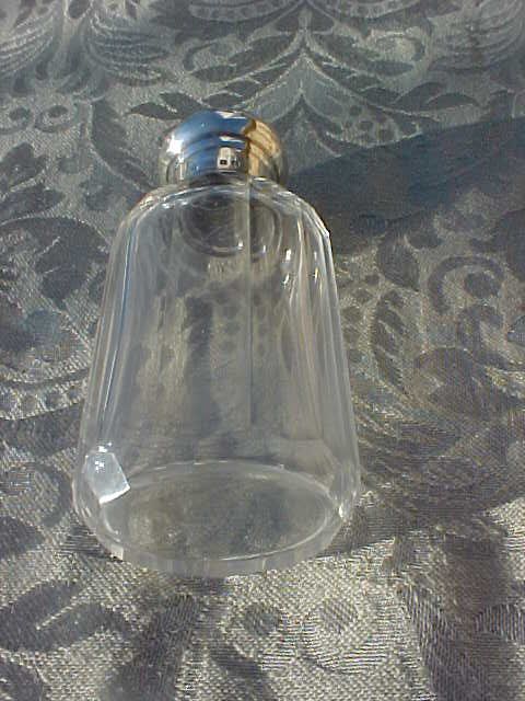 Antique English Sterling Silver Lid Vanity Jar 4 Tall  