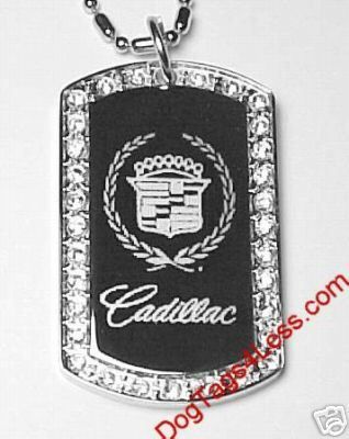 CADILLAC * Charm Dog Tag ICED DogTag + FREE Chain 38  