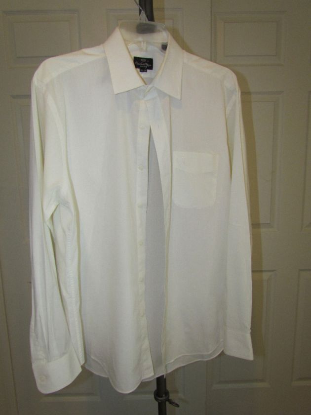 Vintage COUNTESS MARA Cream Button Down Shirt 16.5 34  