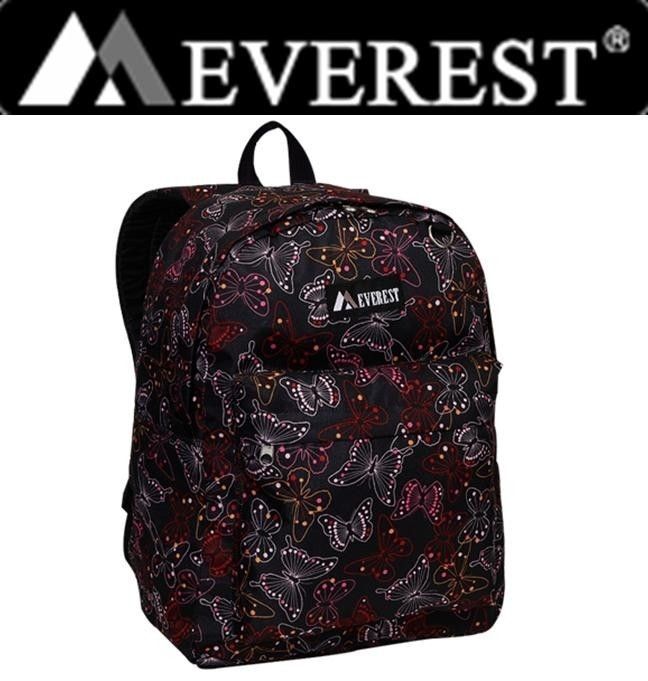 NEW EVEREST BUTTERFLY Backpack School Student Rucksack  