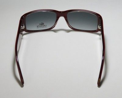 NEW LACOSTE 12629 100% UVA/UVB PROTECTION RED FRAME GRAY LENSES 