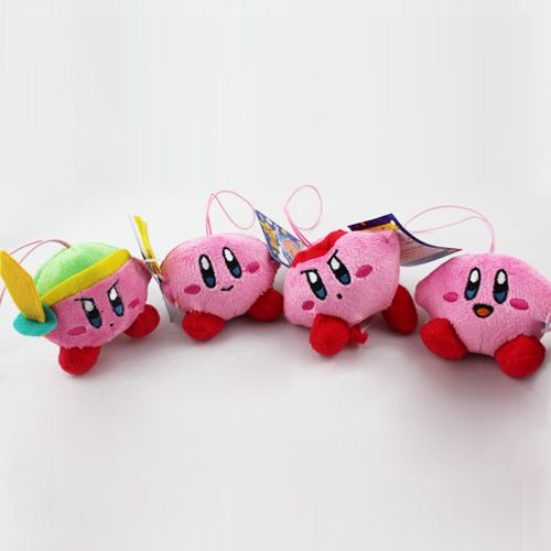 Nintendo Game Kirby Soft Plush Stuffed Toy 4pc PK  