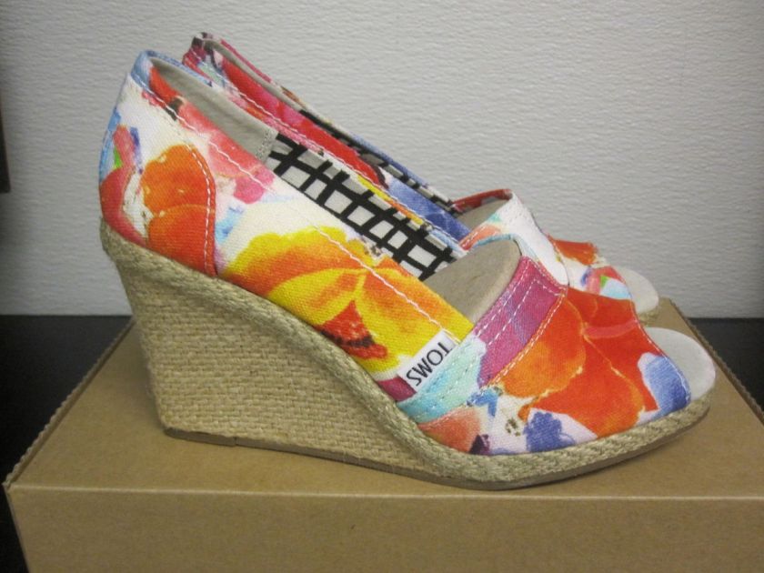 Toms Womens Wedge Corbel BNIB sz 5 10 $100  