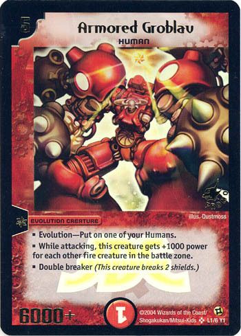 Duel Masters TCG JDC Foil Promo Armored Groblav L1/6 Y1  