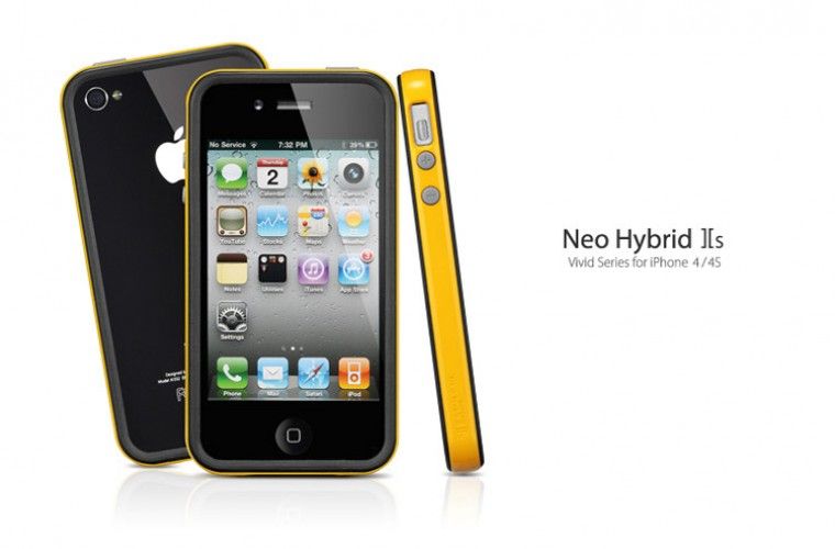 SGP iPhone 4 / 4s Neo Hybrid 2S Vivid Case Reventon Yellow  