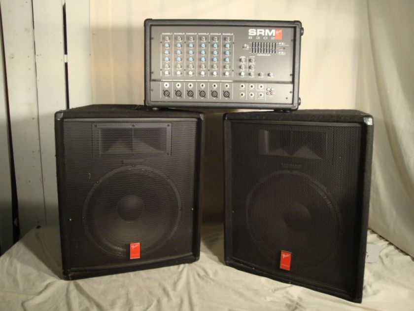 Fender SRM 6302 & Two 115 ELC Fender speakers  