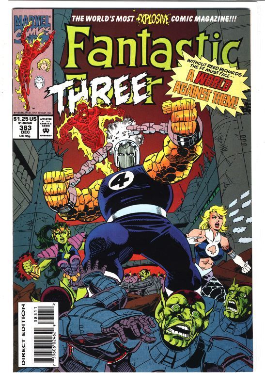 FANTASTIC FOUR #383 Human Torch Invisible Woman 9.6  