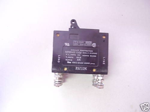 NEW IDEC NRBM3100F CIRCUIT PROTECTOR 62.5AMP 50/60HZ  