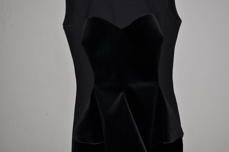 RED CARPET READY Stella McCartney Paneled Peplum Cotton blend Velvet 