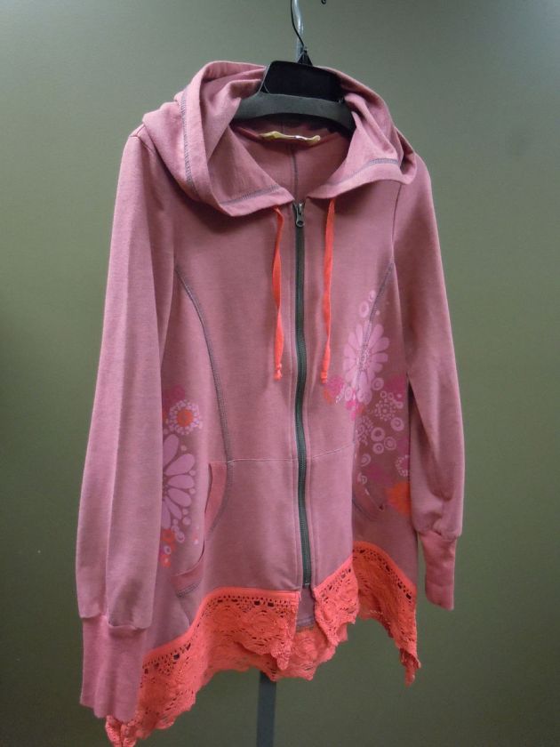 Aunt Wanda Pink Flower Graphic Hoodie Ivy Jane Uncle Frank Spring lace 
