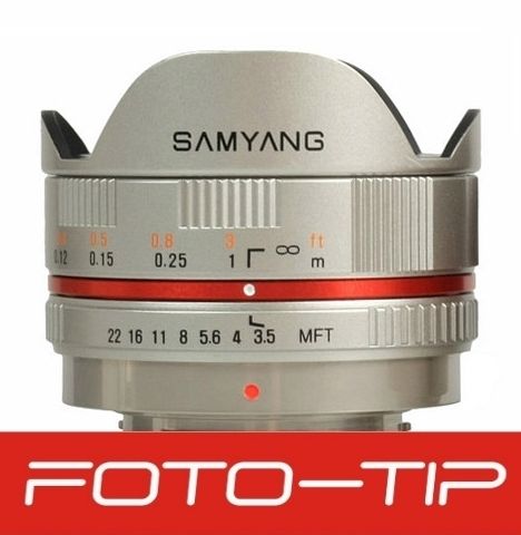 Samyang 7.5mm f/3.5 UMC Fish eye MFT SILVER / PANASONIC  