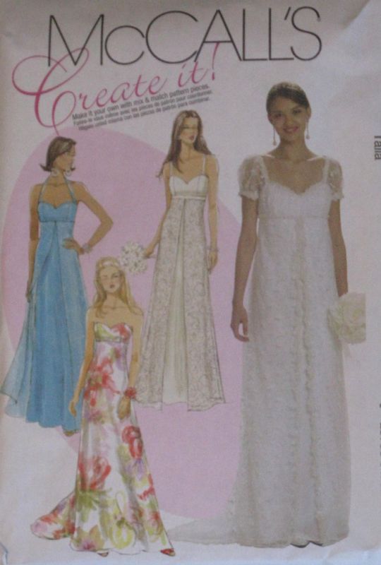  Misses Dress Pattern M6030~Bridal,Wedding,Bridesmaid,Prom,Formal 