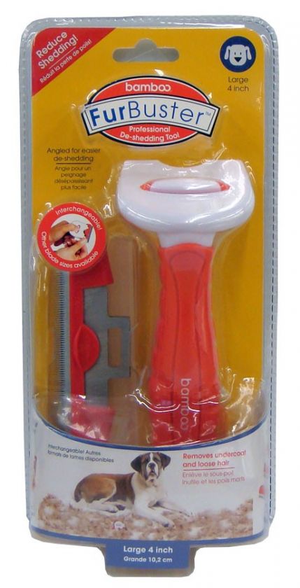 Bamboo FurBuster De Shedding Tool   Large  