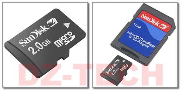 SanDisk 2GB Micro SD Memory Card MicroSD TF 2 G GB 2G  