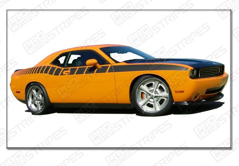 Dodge Challenger Strobe Side Stripes 2008+ 2010 2011  