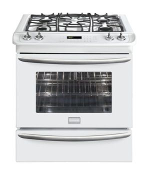 NEW Frigidaire Gallery Premier White 30 Slide In Gas Range FGGS3075KW