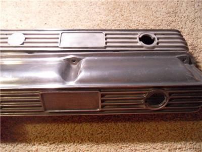 Vintage WEIAND Aluminum finned Valve covers Mopar 318 340 360  