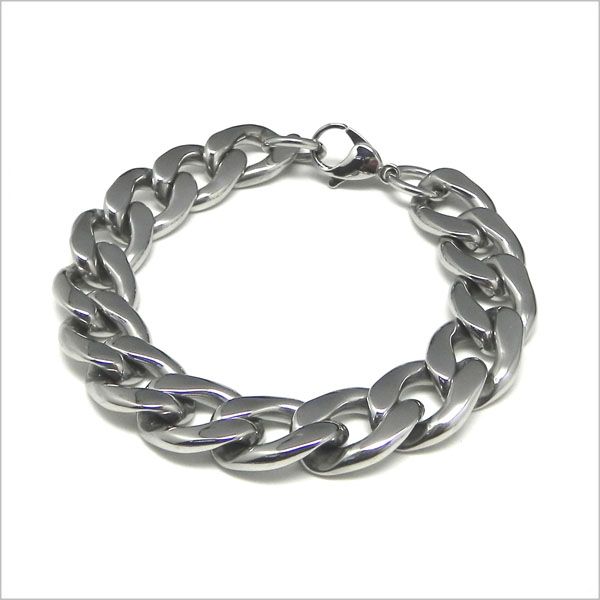 Heavy Stainless Steel Mens Anchor Chain Bracelet BL049  
