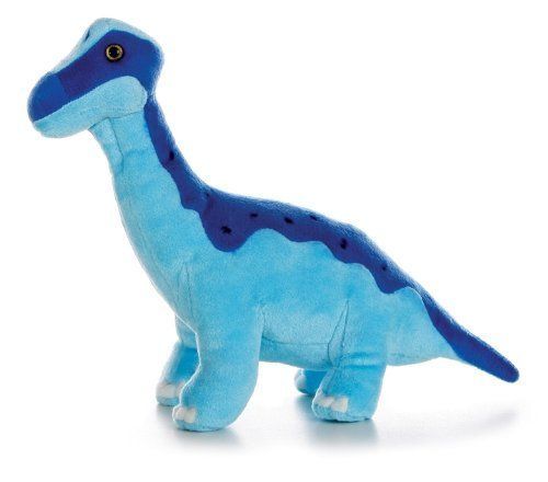 PLUSH BRACHIOSAURUS BLUE DINOSAUR STUFFED ANIMAL 12  