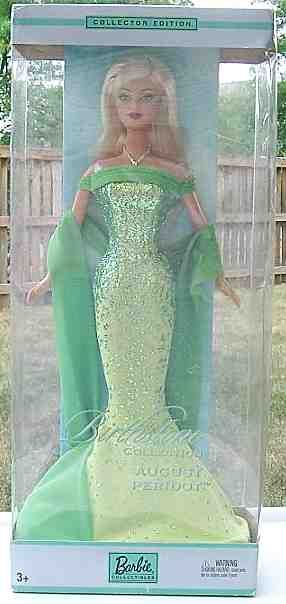 BARBIE Birthstone August Peridot 2002 Blonde NRFB  