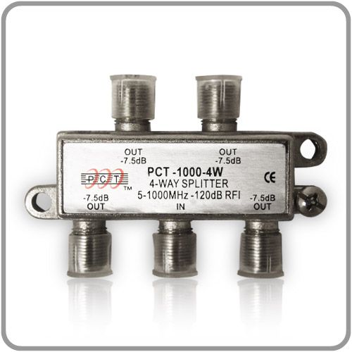 Way RF Splitter Cable TV Signal Distribution  