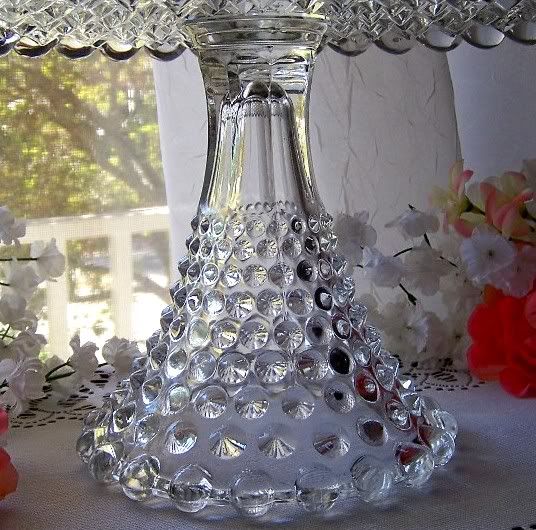 ANTIQUE DUNCAN & MILLER GLASS PEDESTAL CAKE STAND PLATE / GIANT 