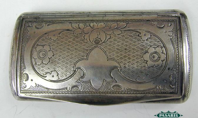 Antique Silver Snuff Box Old Vienna Austria Ca 1850  