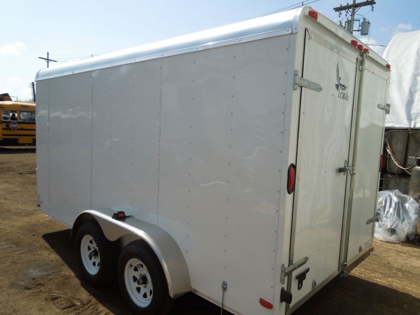   Trailer  Barn Doors New 2012 Lark 7x14 7k Enclosed Cargo Trailer  Barn