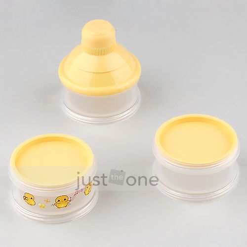 Chic Baby Infant Feeding Milk Powder Bottle Container 3 Grid storage 