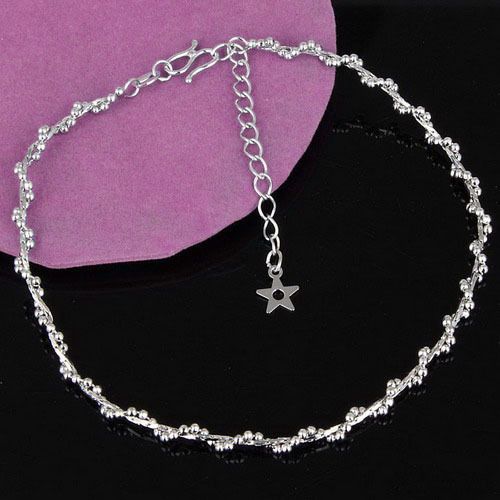 fashion chain Beaded Strand anklet /ankle bracelet TA33  