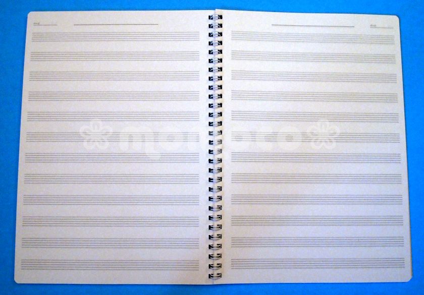 Music Composition Notebook ~ Blank Sheet Music ~ 12 Staves Paper ~ 40 