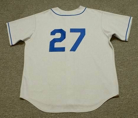 TOMMY LASORDA Brooklyn 1955 Throwback Away Jersey LARGE  