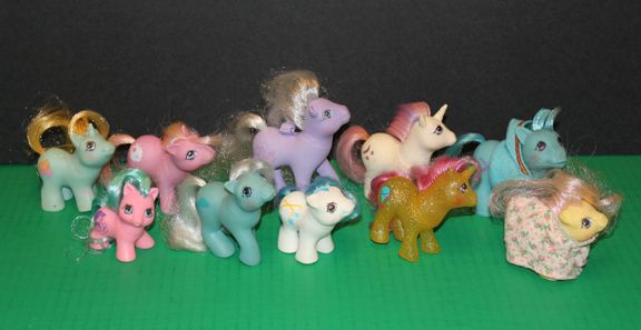 Huge Vintage Hasbro My Little Pony Lot 33 Ponies Babies  