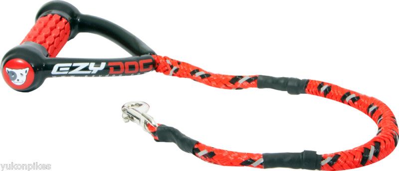 Shock Absorbing 1 Dog or 2 Dog 25 Leash & Comfort Foam Handle RED 