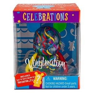 VINYLMATION 3 CELEBRATIONS CONFETTI NO JUNIOR NWB+CARD  