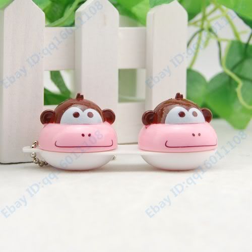 Cute animal Faces Contact Lens Case Holder Box C58  