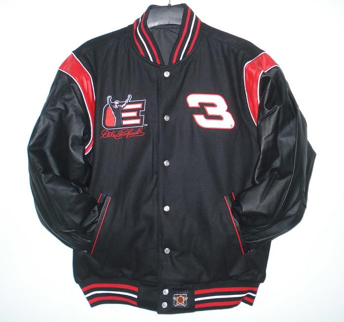 SIZE M DALE EARNHARDT SR Wool BODY & Leather SLEEVE Reversible JACKET 