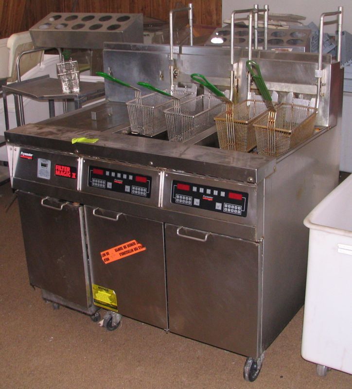   Magic II (2) Double Deep Fat Fryer FMH250BLSC, Gas, Timer Shelf  